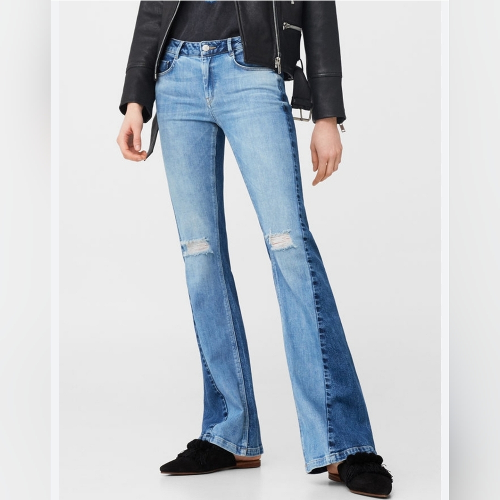 Mango Retro Big Bell jeans J117